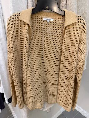 Madewell Crochet Cardigan Sweater S EUC